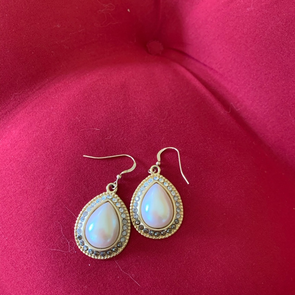 Brighton Pearl drop wire earrings